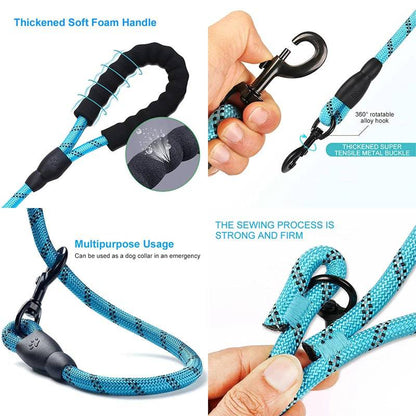 TrailGrip Reflective Rope Dog Leash (2 m)