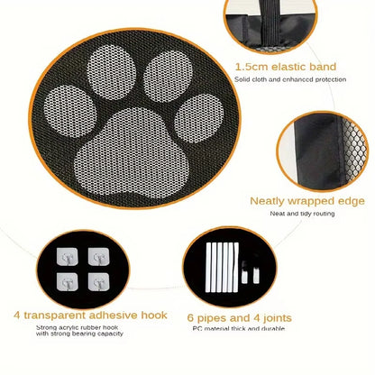 SafeGate Portable Pet Mesh Gate