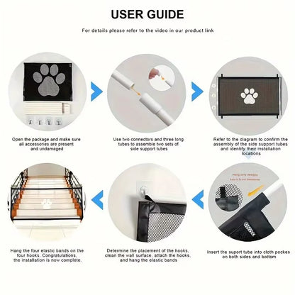 SafeGate Portable Pet Mesh Gate